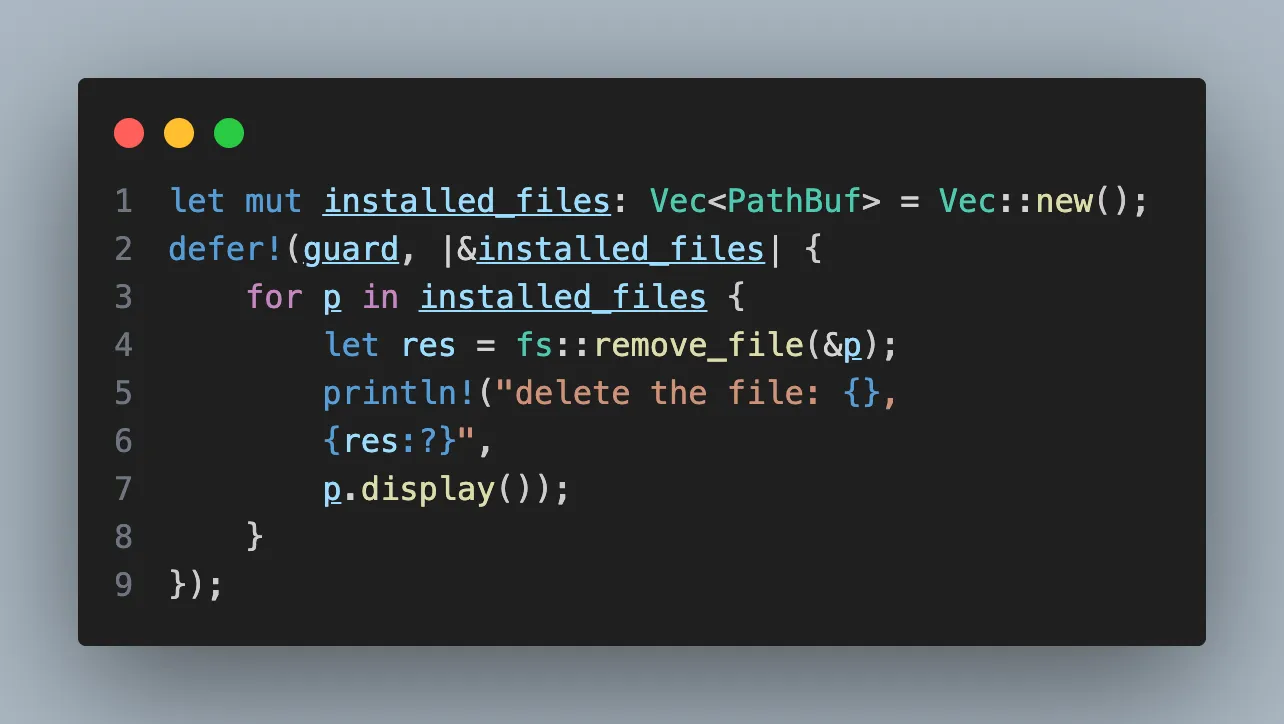 在 Rust 中实现 defer